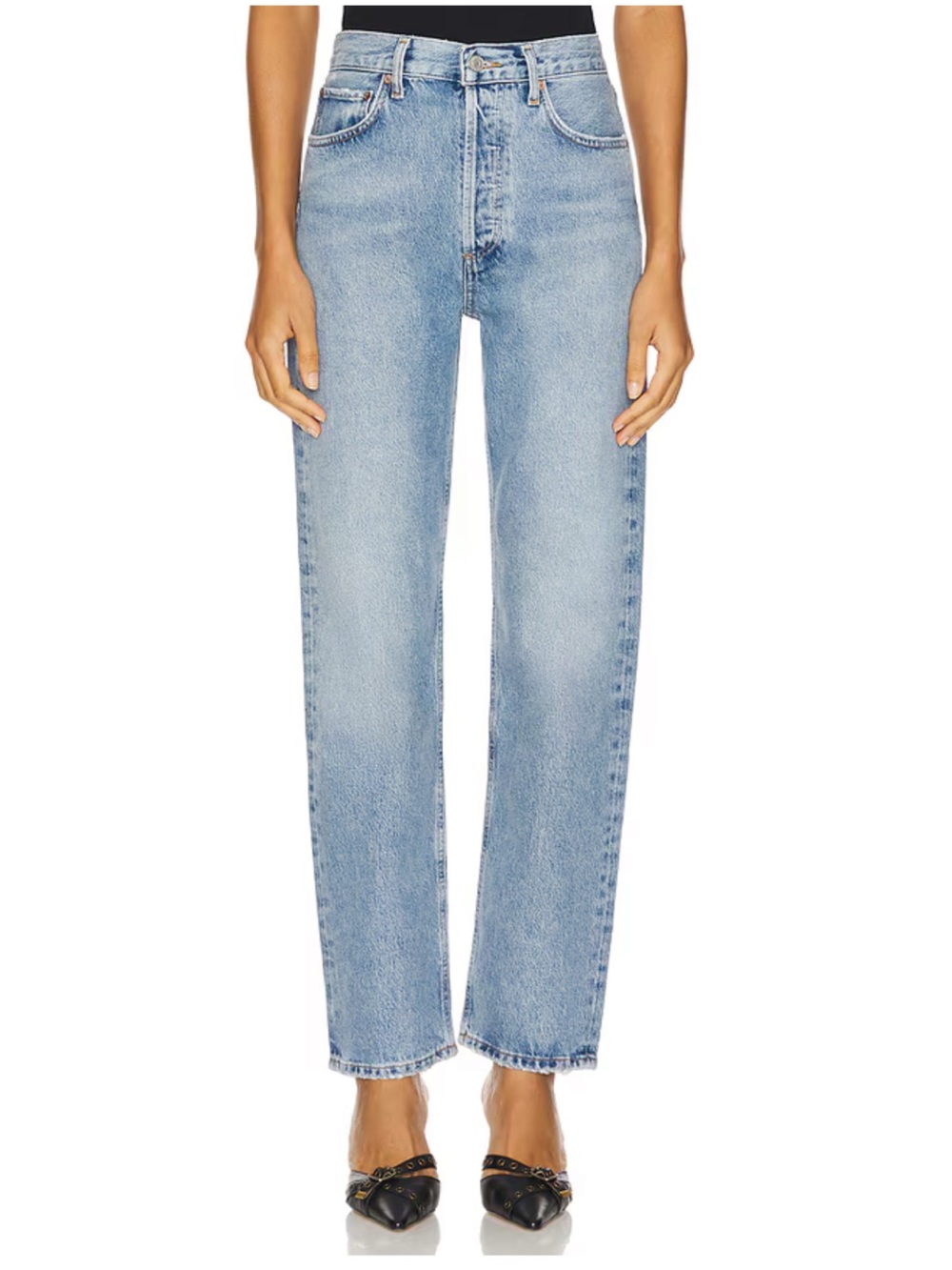 Agolde 90s Pinch Waist High Rise Straight Jeans - Picture 2 of 10